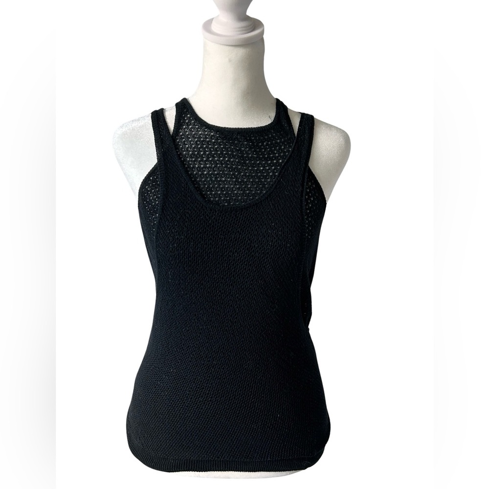 A.L.C. Double mesh knit tank top